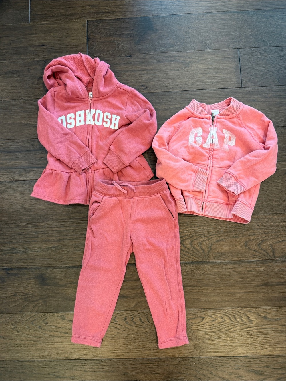 Osh Kosh / GAP Kids Pink Hoodie Jacket & Pants Size 2t - C11-239